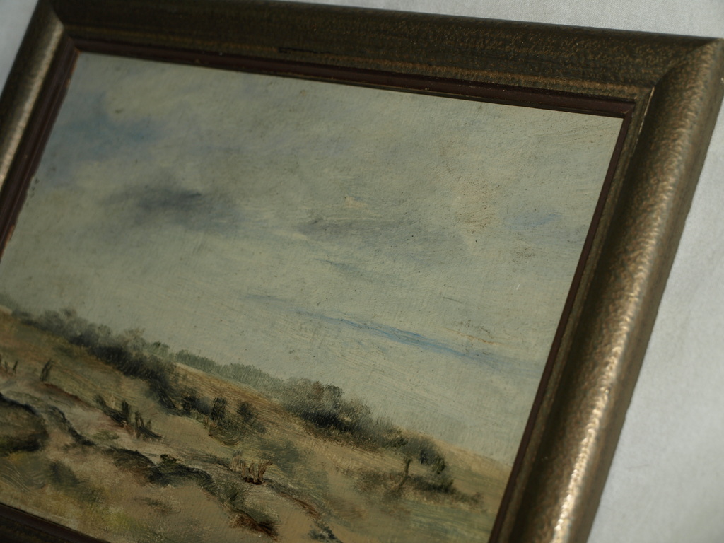 Simon Kok – Olieverf op paneel – Landschap – Ingelijst - ca 1970  kopen? Bied vanaf 1!