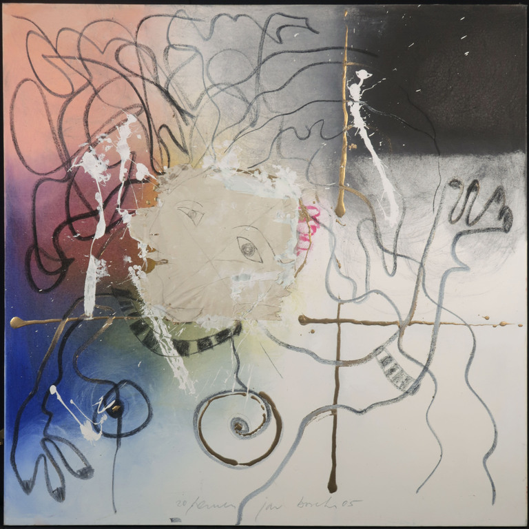 Herman Jan Bosch: Gemengde techniek op doek, Life is a miracle (Groot) kopen? Bied vanaf 40!