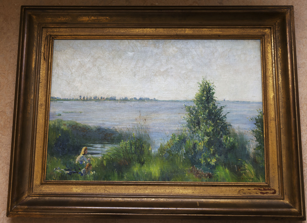 Albert Mulder, olieverf schilderij, Gezicht op de Loosdrechtse Plassen kopen? Bied vanaf 200!
