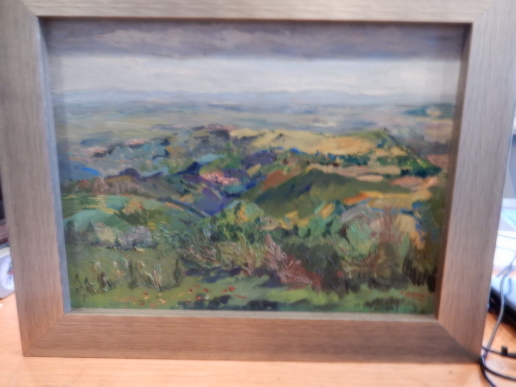 Cor Noltee, olieverf op paneel,  verkocht voor € 295!
