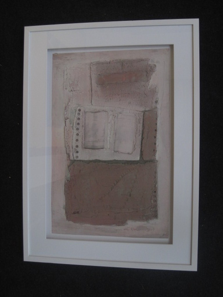 Zeldzaam Kees van Bohemen materieschilderij uit Zero periode met Jan Schoonhoven verkocht voor € 700!