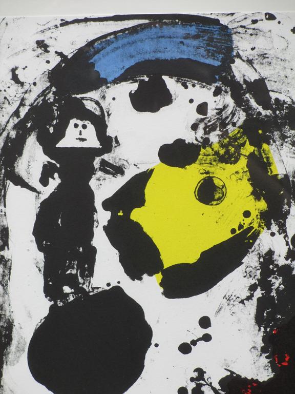 Jef Diederen, Kleurrijke compositie, Kleurlitho kopen? Bied vanaf 60!