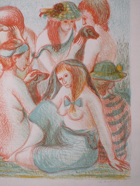 Kees Andrea, De baadsters, Kleurenlitho kopen? Bied vanaf 35!