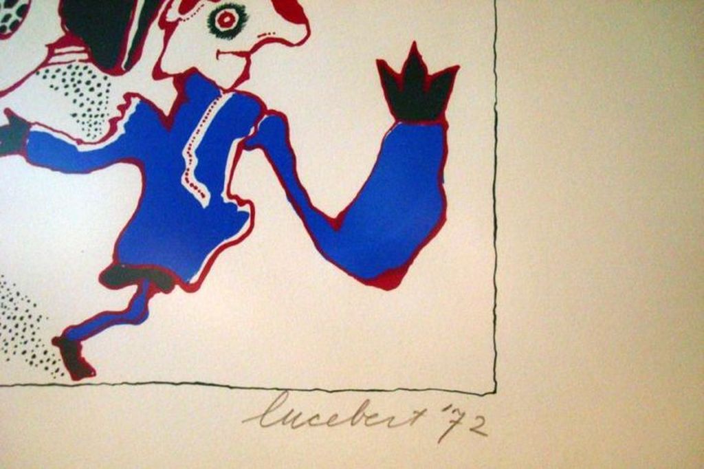 LUCEBERT, Gelimiteerde en HANDGESIGNEERDE Zeefdruk KNECHTEN VAN VISNU 1972 kopen? Bied vanaf 229!