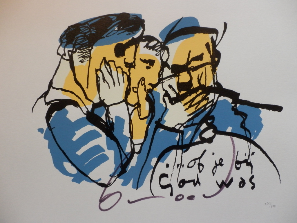 HERMAN BROOD  HANDGESIGNEERDE En Gelimiteerde ZEEFDRUK  OF JE BIJ GOD WAS kopen? Bied vanaf 145!