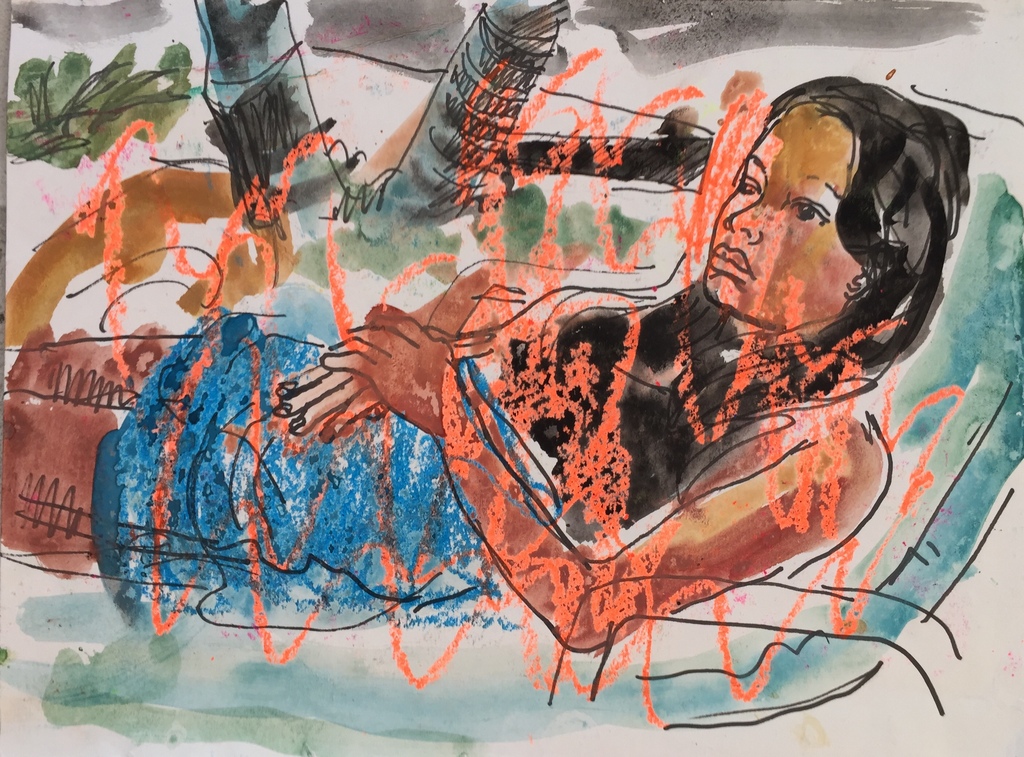 Peter Klashorst - Pattaya - Zeer uniek werk want 2-zijdig beschilderd kopen? Bied vanaf 1!