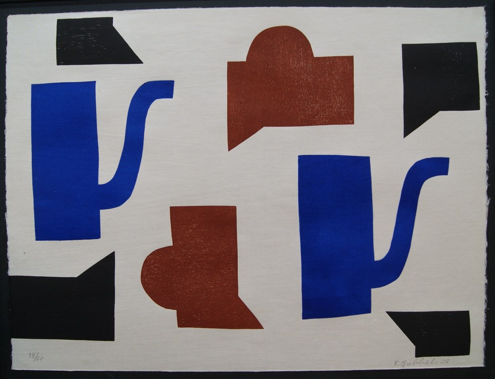 Klaas Gubbels gesigneerde houtdruk uit 2007 oplage 50 ex. verkocht voor € 395!