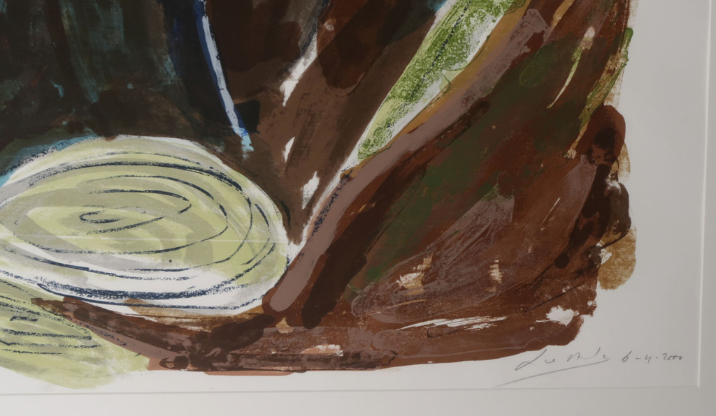 John Lie a Fo: Litho, Z.T. - Ingelijst (Groot!) kopen? Bied vanaf 40!