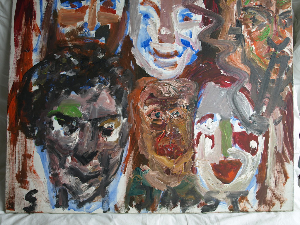 Onbekend kunstenaars – After Nature : Acrylverf op linnen –Portretten –100 x 100 kopen? Bied vanaf 225!