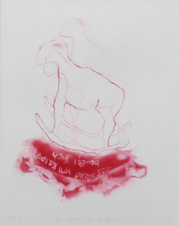 Ansuya Blom: Litho, Das Pferd von Kaspar - Ingelijst kopen? Bied vanaf 40!