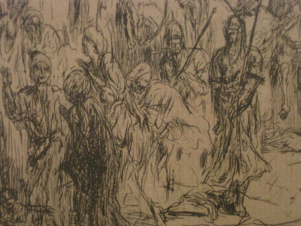 Marius Bauer 1867-1932 ets "feestelijke intocht" ca. 1910 in plaat gesign. kopen? Bied vanaf 1!