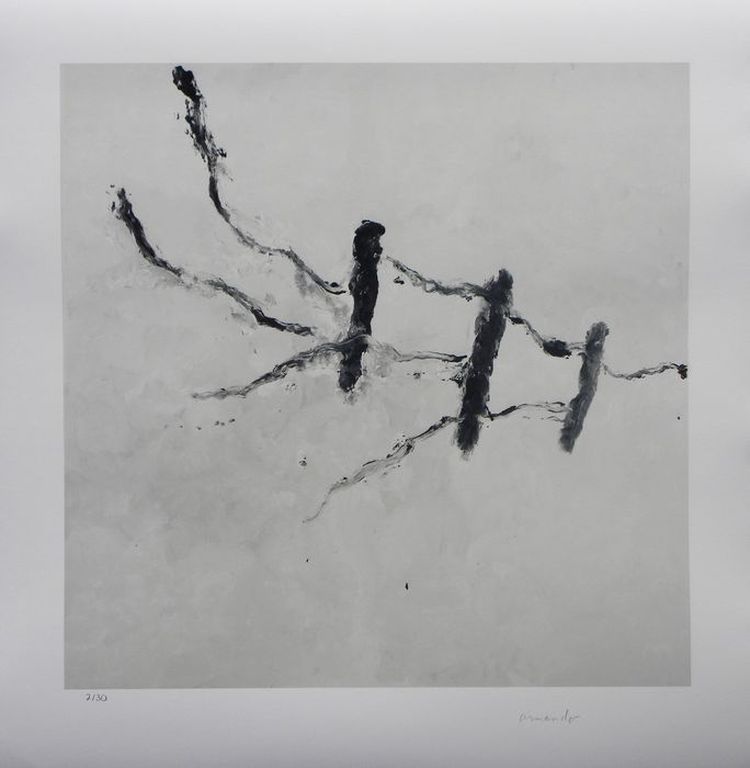 Armando - 'Der Zaun' - Giclee - Gesigneerd en Genummerd met de hand - 2015 verkocht voor € 180!