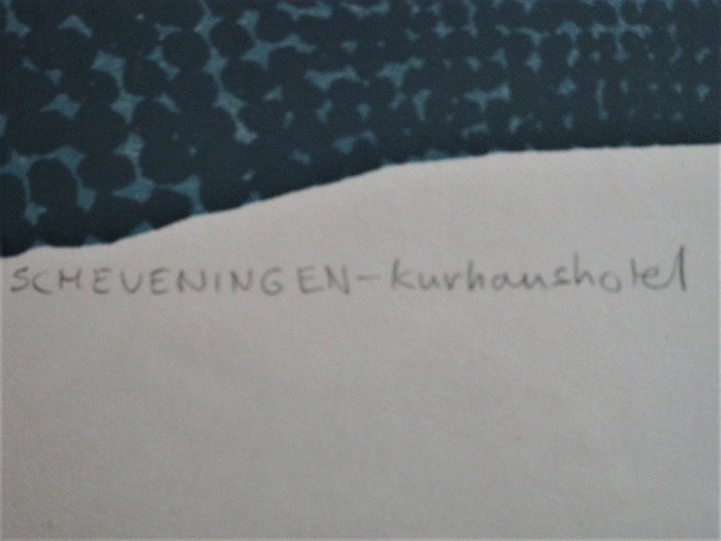  gesigneerde Sees Vlag GROTE Kurhaus Scheveningen Zeefdruk 1973  kopen? Bied vanaf 1!