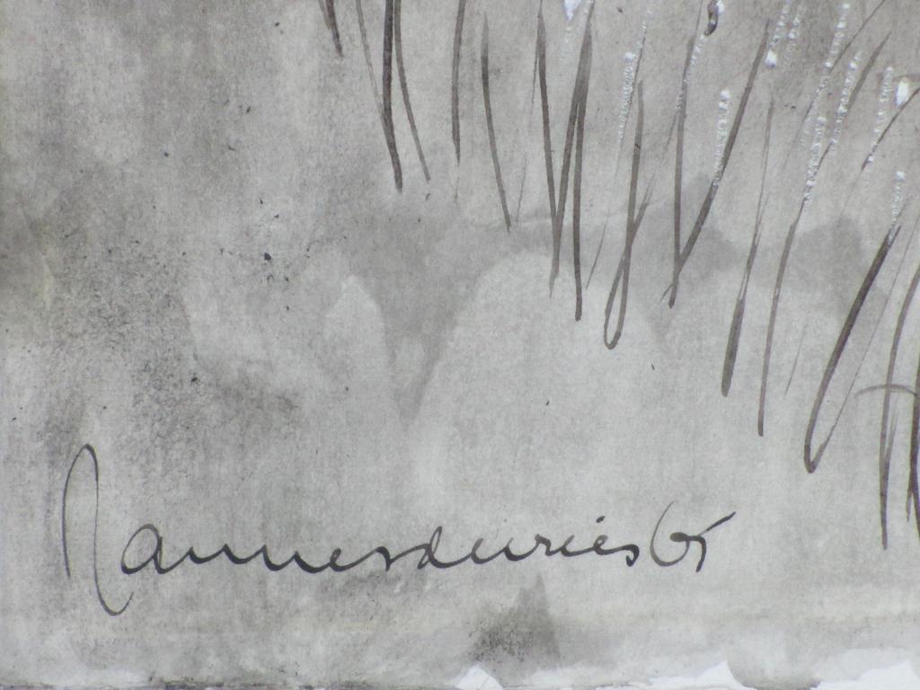 Jannes de Vries, Rivierlandschap, Inkttekening 1965 kaufen? Bieten Sie von 130!
