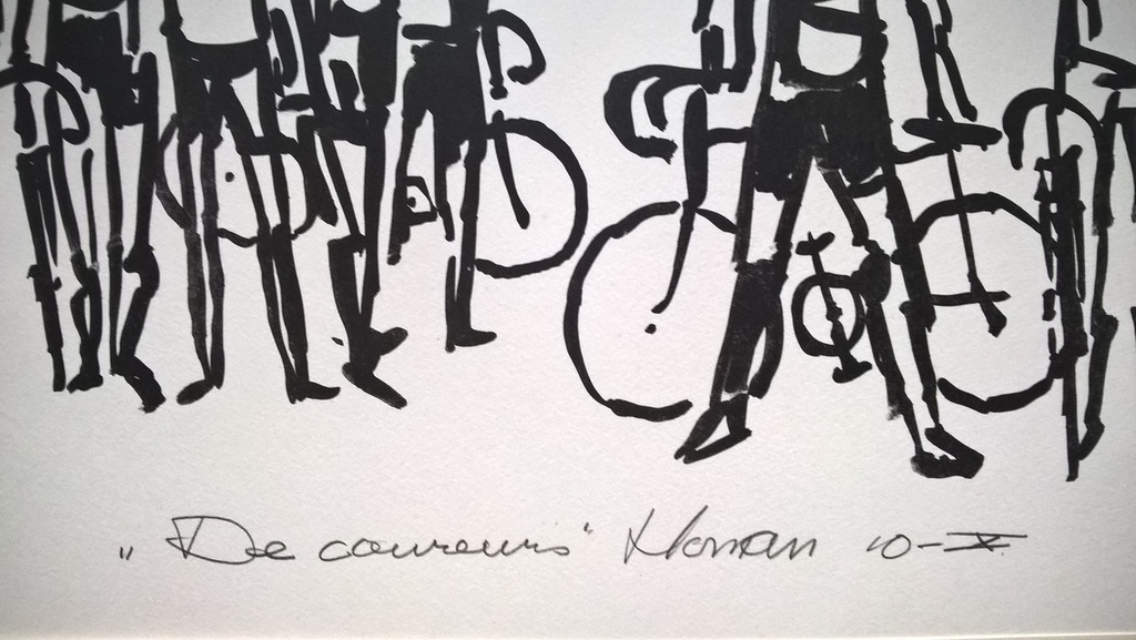 Jan Homan – zeefdruk – De Coureurs   kopen? Bied vanaf 50!