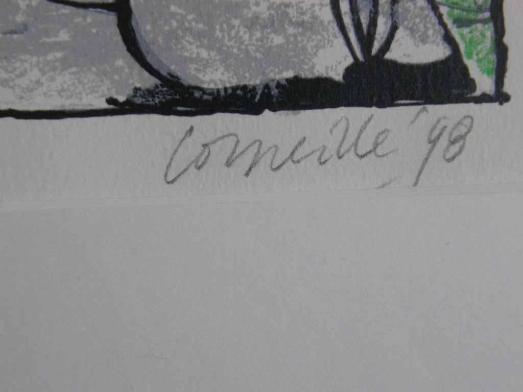 Corneille: zeefdruk, genummerd en gesigneerd kopen? Bied vanaf 125!