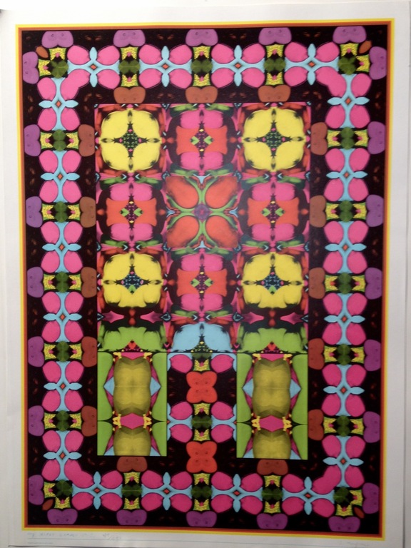 Shinkichi Tajiri, kleuren offset, "My Secret Garden no.2", 1975 verkocht voor € 60!