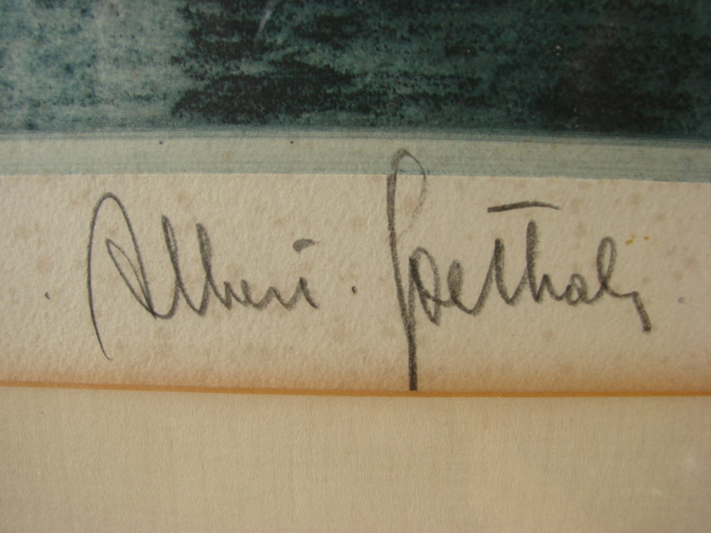 Albert Goethals Donkerblauwe ets:  Quarry Penzance Cornwall kopen? Bied vanaf 40!