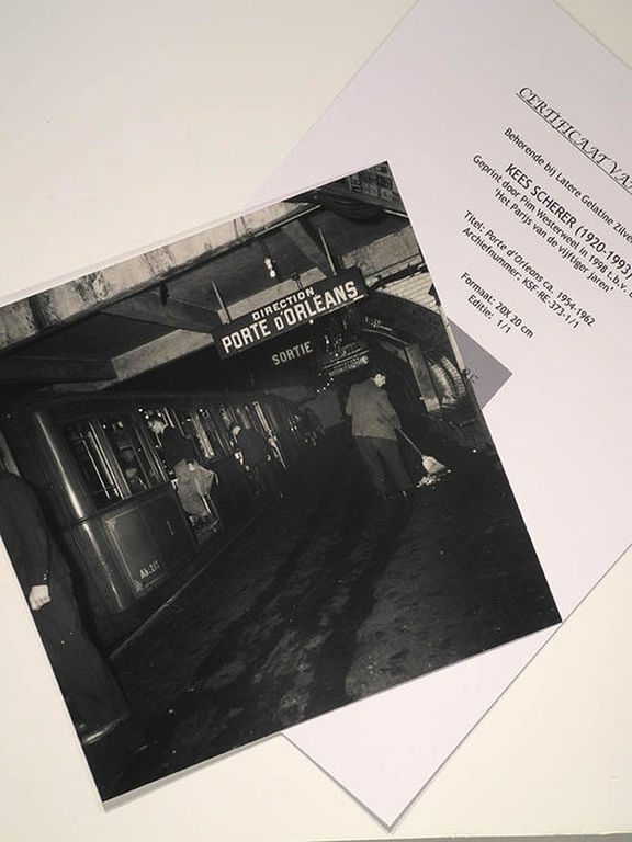 Kees Scherer (1920-1993) - Metrostation Porte d'Orléans - Parijs ca. 1954-1962 kopen? Bied vanaf 35!