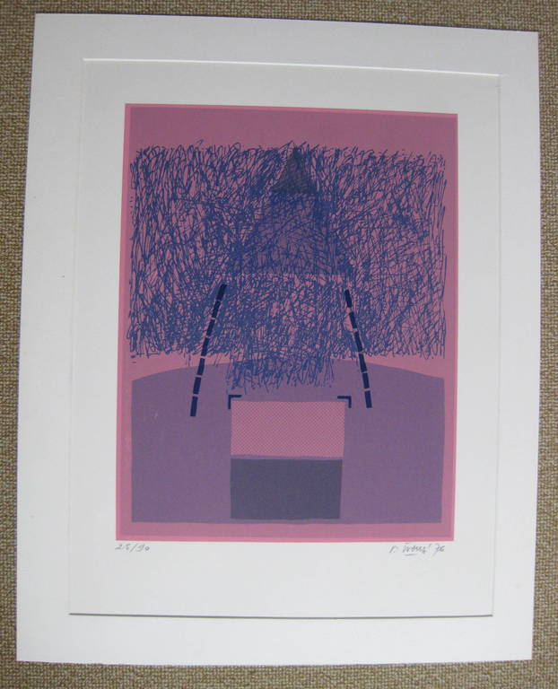 Renaat Ivens: Kleurenlitho,  Zonder titel,  kopen? Bied vanaf 20!