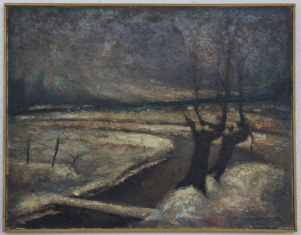 Wim Motz - Winterlandschap verkocht voor € 300!