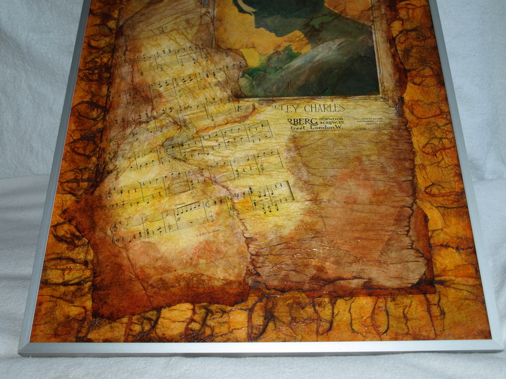 ANINA MARGIONO  – Collage – Autrefois valse – Gesigneerd & ingelijst - 1979 kopen? Bied vanaf 1!