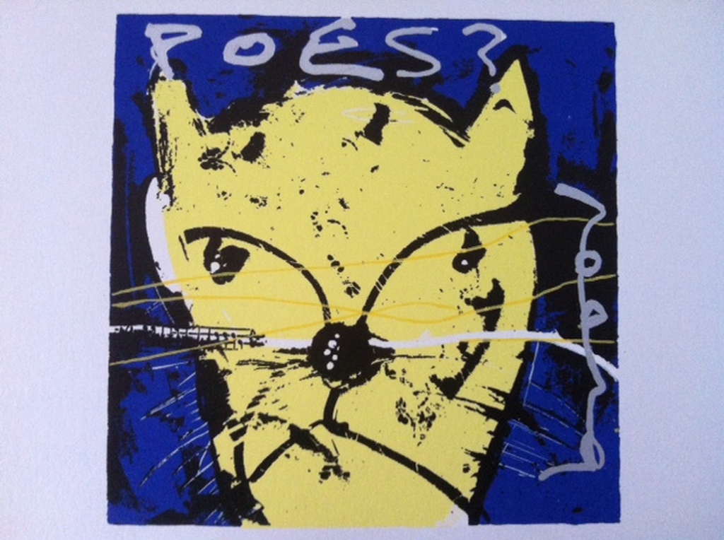 Herman Brood Zeefdruk: Poes kopen? Bied vanaf 45!
