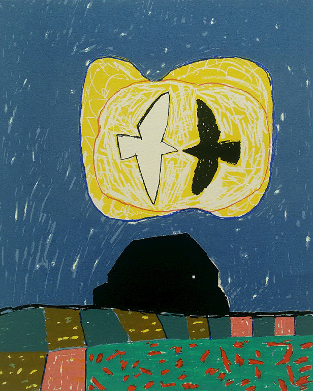 Harrie Gerritz - Memo F K, zeefdruk verkocht voor € 85!