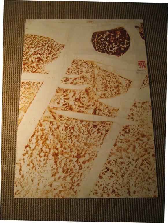 Ferroprint. Groot werk op karton. verkocht voor € 65!