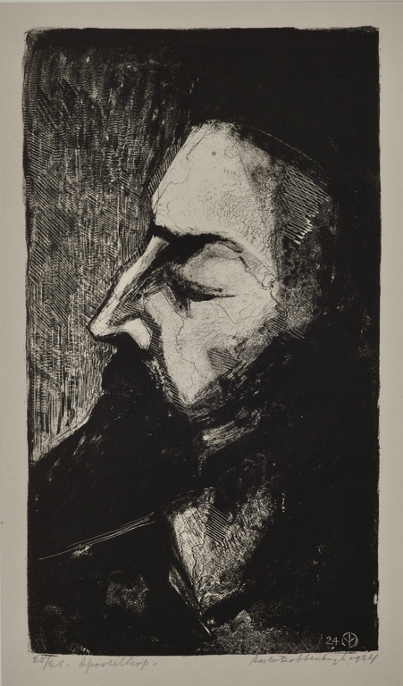 Aart van Dobbenburgh: Litho - Apostelkop verkocht voor € 35!