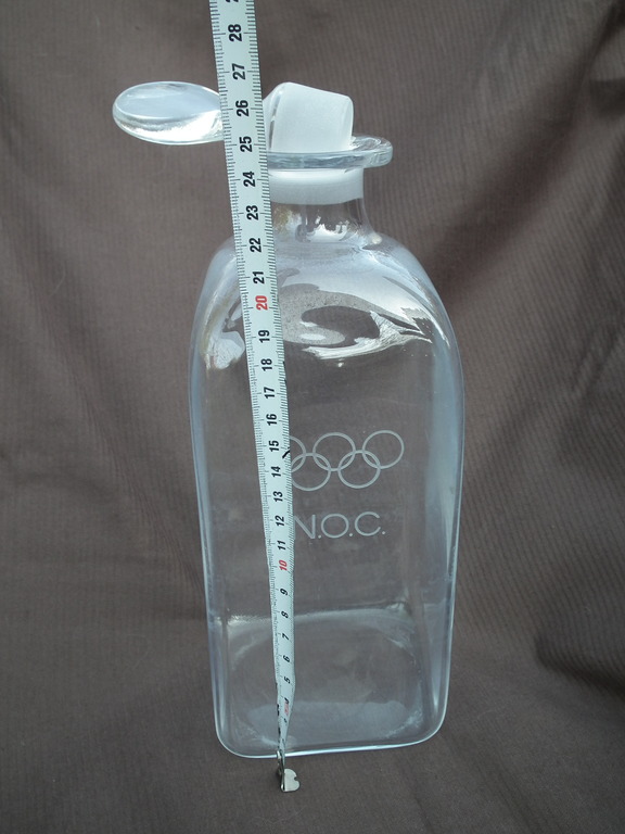 Ongespecificeerd - Nederlands Olympisch Comite (NOC) kristallen karaf met logo en olypische ringen kopen? Bied vanaf 20!