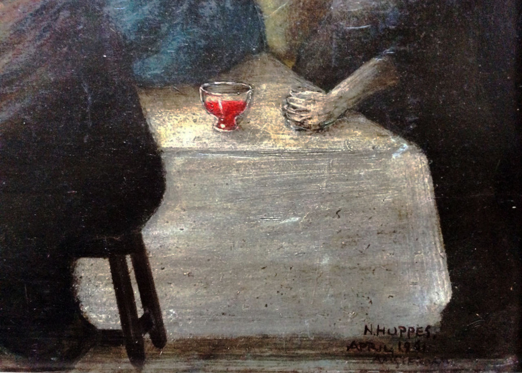 LAATSTE KANS! Nicolaas Huppes - Het Laatste Avondmaal - olieverf op hout, 1961 kopen? Bied vanaf 150!