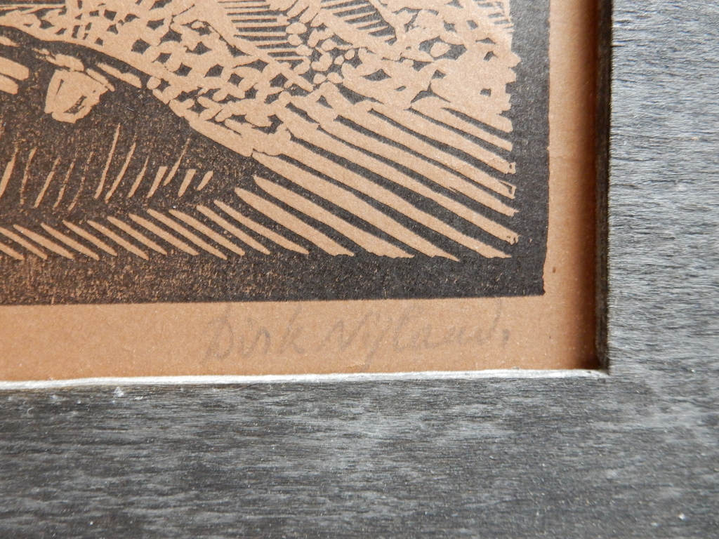 Dirk Nijland (1881-1955) - Houtsnede en 14 andere kunstwerken kopen? Bied vanaf 1!