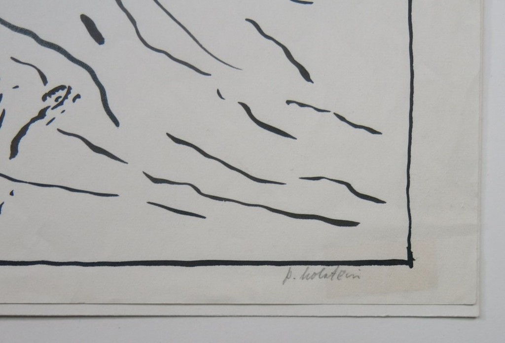 Pieter Holstein: Penseeltekening, Landschap kopen? Bied vanaf 1!