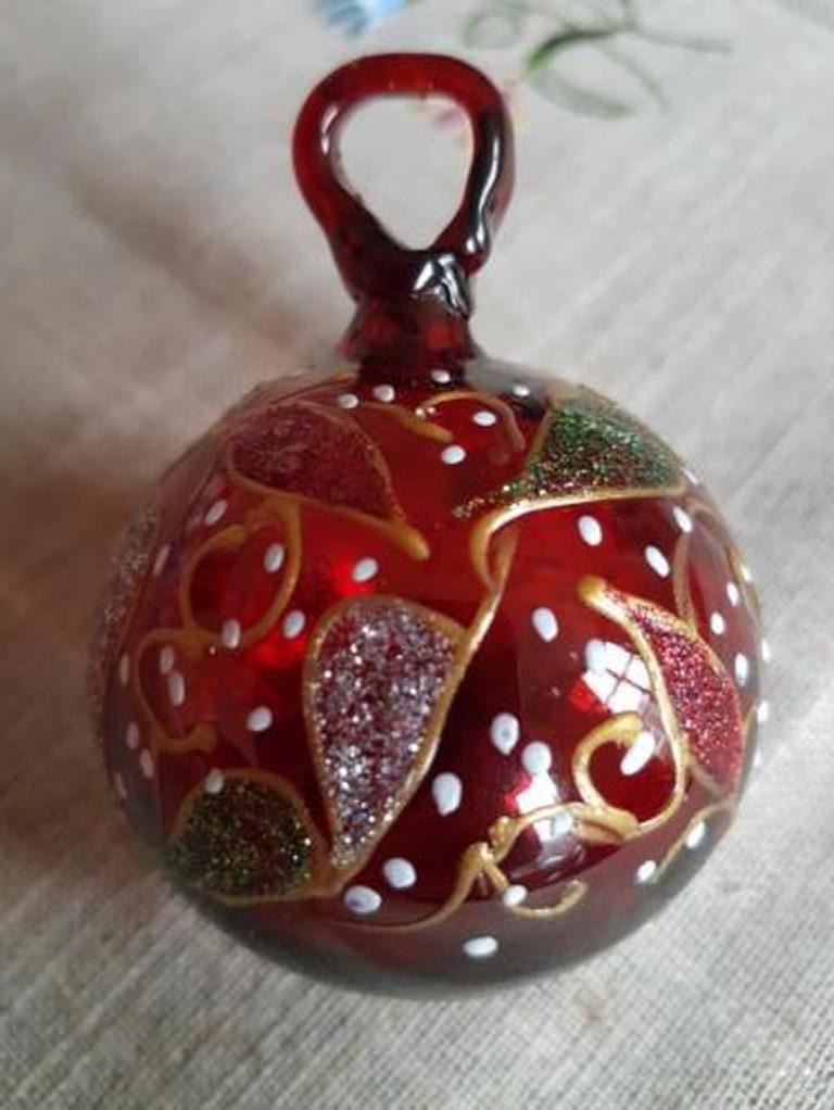 Israeel- mondgeblazen en handgeschilderd ball 94 kopen? Bied vanaf 5!