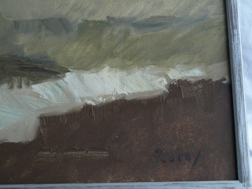 Anton Rovers : Olieverf op doek – Land, Water, Lucht – GROOT - 1976 kopen? Bied vanaf 200!