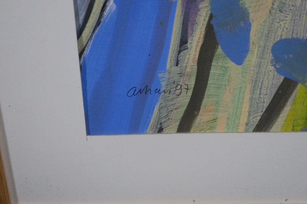 Arhan Gunermengi: Acryl op papier, Z.T. - Ingelijst kopen? Bied vanaf 60!