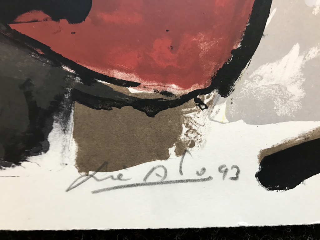 John Lie A Fo   1 originele H.C. zeefdruk / Litho gesigneerd 1993 kopen? Bied vanaf 1!