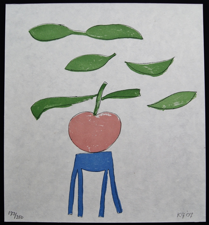 Klaas Gubbels zeefdruk op handgeschept papier - 2007 kopen? Bied vanaf 125!