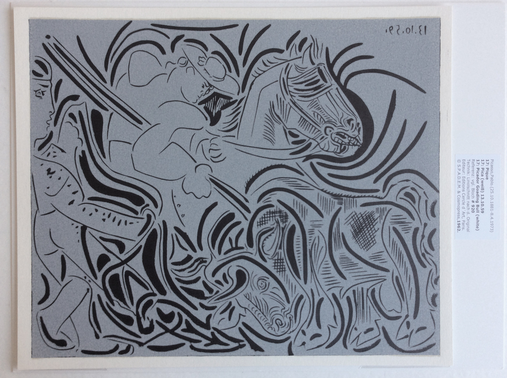 Pablo Picasso - Pique - linodruk S.P.A.D.E.M. 1962 kopen? Bied vanaf 89!