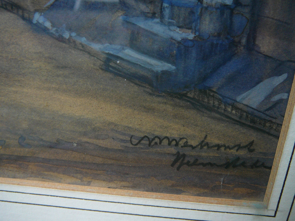 Willem Verhorst: 'Zaltbommel' -aquarel circa 1920- kopen? Bied vanaf 35!