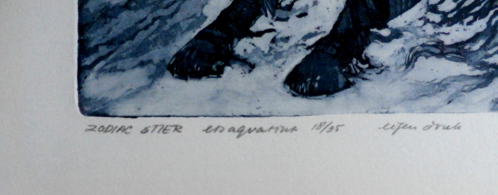 Michael Jepkes - ets/aquatint: Zodiac Stier kopen? Bied vanaf 50!