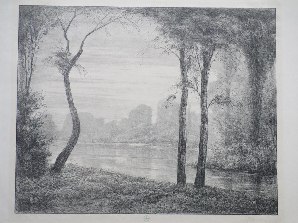 Simon Moulijn, Meer, Lithografie 1928 verkocht voor € 65!