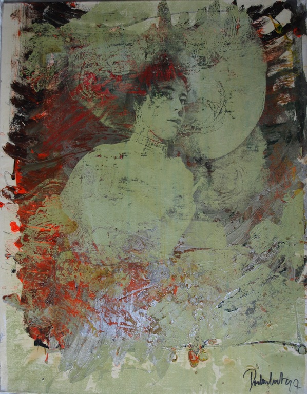 Peter Donkersloot : olieverf en monoprint op linnen - Sophia Loren - 1997 kopen? Bied vanaf 1!