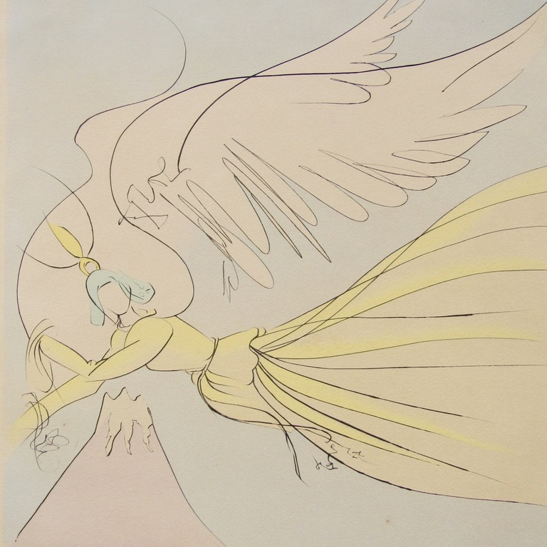 Salvador Dali - Hagoromo - Originele ets met stencil in kleur - Gesigneerd- 1976 kopen? Bied vanaf 700!