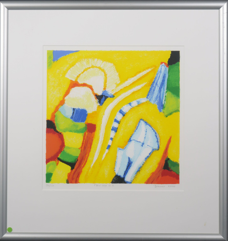 Saskia Bremer: Zeefdruk, New age a.3. - Ingelijst kopen? Bied vanaf 1!