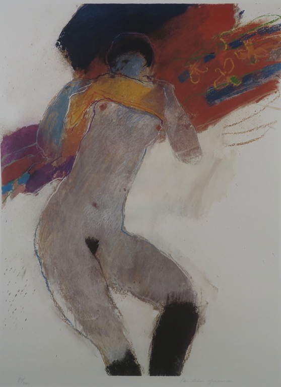 Jan Peter van Opheusden: Litho, Mercedes el Pilar - Ingelijst kopen? Bied vanaf 60!