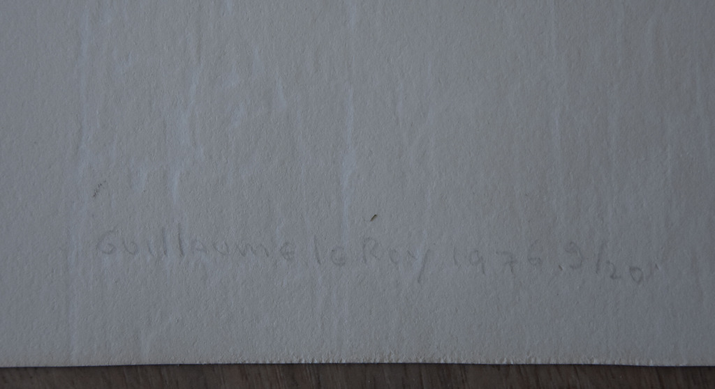 Guillaume Le Roy # COMPOSITIE # extreem groot formaat houtsnede, 1976, mint kopen? Bied vanaf 150!