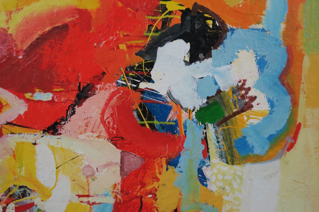 Theo den Boon: Acryl op doek, Compositie - Ingelijst (Groot) kopen? Bied vanaf 150!