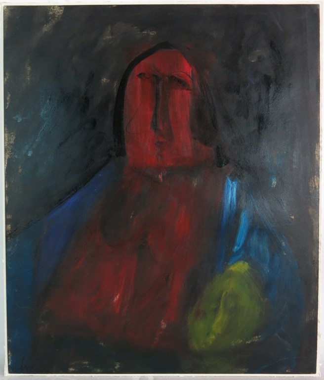 Eugene Brands: Olieverf op papier, Vrouw kopen? Bied vanaf 1500!